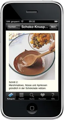 Unwiderstehliche Schokoladen-Rezepte für iPhone & Co. Bild: Unwiderstehliche Schokoladen-Rezepte für iPhone & Co.