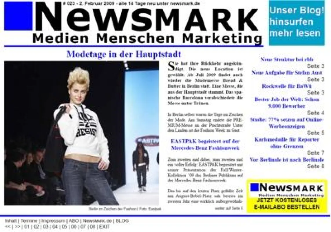 NewsMARK #023 vom 2. Februar 2009