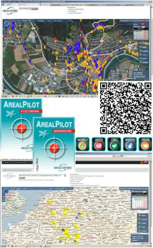 Screenshots ArealPilot und Portal-Übersicht