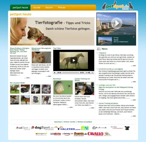 Bild: Tierportal petSpot startet mit über einer Million Abrufe in die IVW Reichweitenmessung