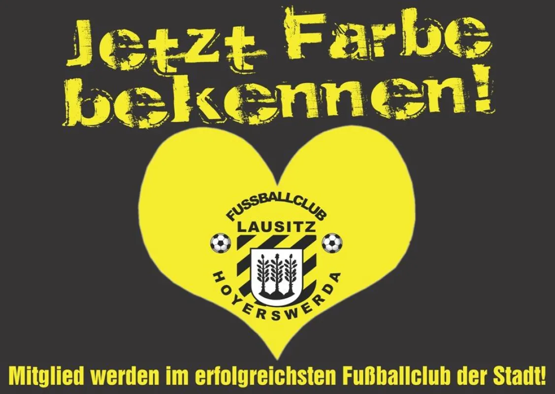 Mit diesem Plakat wirbt der FCL um neue Mitglieder