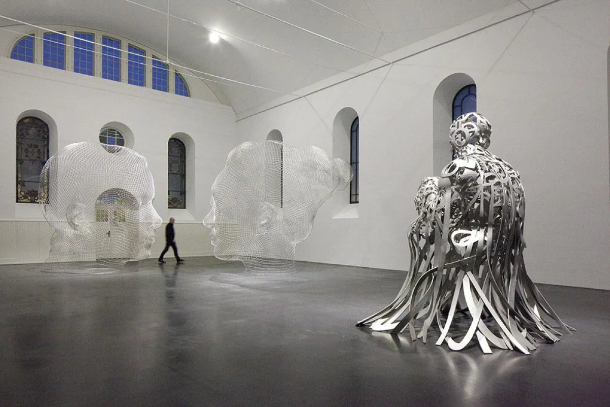 Ausstellung Jaume Plensa in den Jakobshallen, courtesy Galerie Scheffel, Bad Homburg, und Künstler