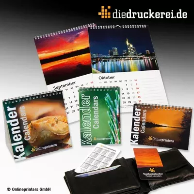 Bild: Die Jahresplanung im Griff mit Drucksachen von diedruckerei.de