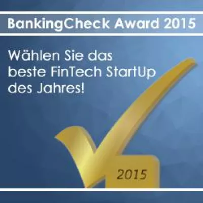 Bild: BankingCheck Award 2015 - FinTech StartUp des Jahres gesucht!