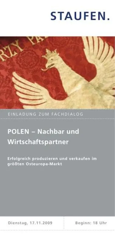Der Flyer zum Fachdialog der Staufen AG