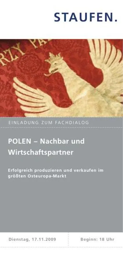 Der Flyer zum Fachdialog der Staufen AG