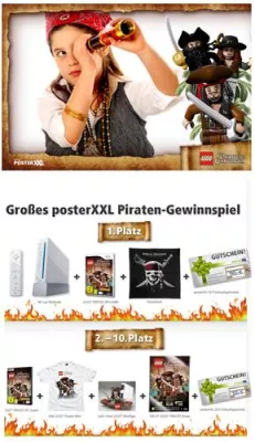 Bild: posterXXL und Disney machen aus eigenen Fotos piratenstarke Poster