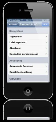 Bild: Bautagebuch Apps für Android, iPhone und iPad - Die mobile Dokumentation der Baustelle mit neuen Technologien