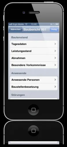 Bautagebuch Apps für Android, iPhone und iPad - Die mobile Dokumentation der Baustelle mit neuen Technologien Bild: Bautagebuch Apps für Android, iPhone und iPad - Die mobile Dokumentation der Baustelle mit neuen Technologien