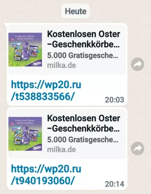 Bild: Vorsicht! Fake-Osterhasen-Gewinnspiel von Milka