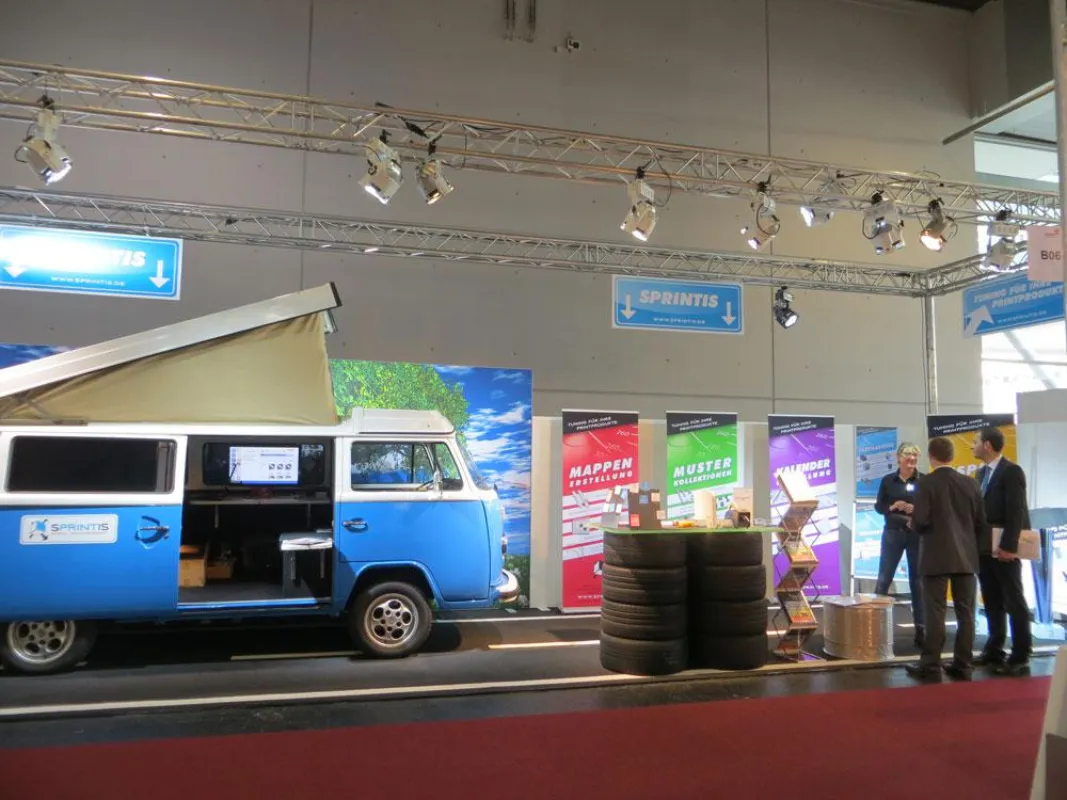 Sprintis Schenk Messestand auf der viscom 2014