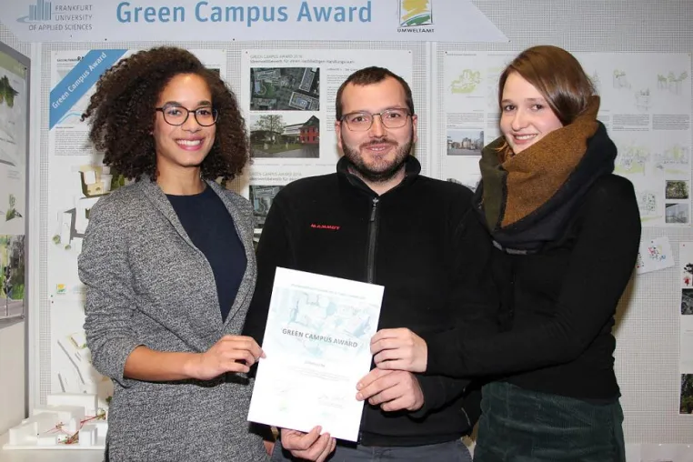 Mehr Grün auf dem Campus: Green Campus Awards an der Frankfurt UAS verliehen Bild: Mehr Grün auf dem Campus: Green Campus Awards an der Frankfurt UAS verliehen