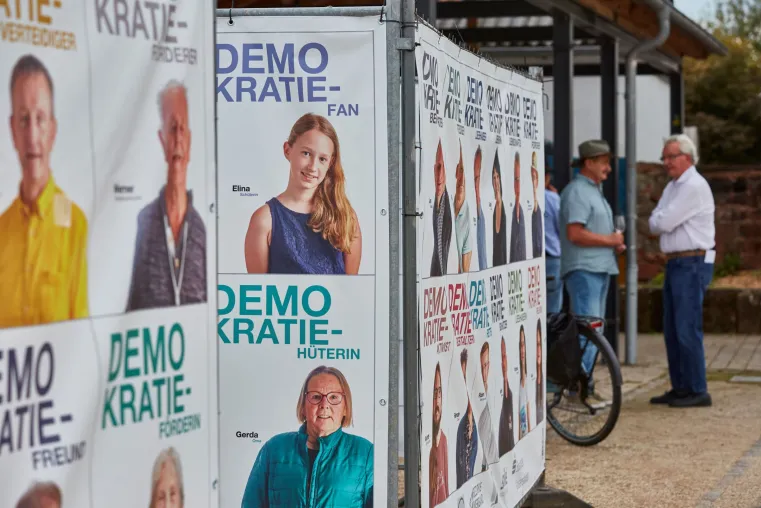 Bild: Mitmach-Fotoaktion „Dein Gesicht für Demokratie!“