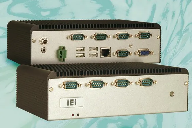Lüfterloser embedded-PC mit 8 x RS-232 Bild: Lüfterloser embedded-PC mit 8 x RS-232