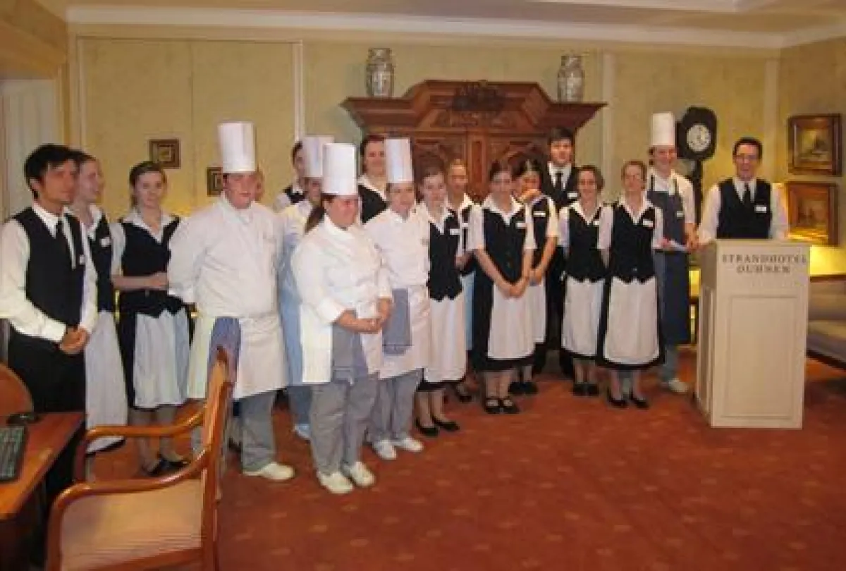 Beim Azubitag übernehmen im Strandhotel Duhnen die Auszubildenden das Kommando