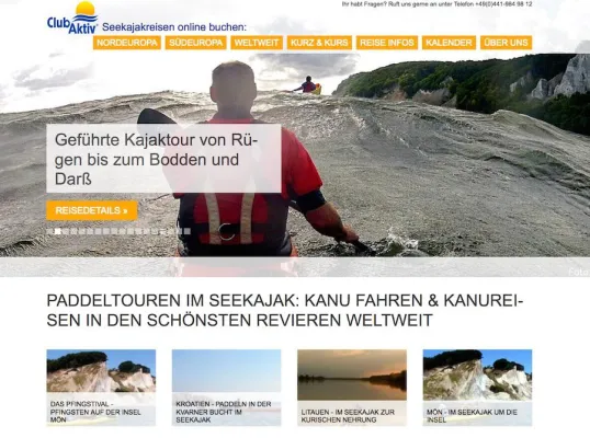 Bild: Club Aktiv - Reiseveranstalter für Kanutouren feiert Relaunch