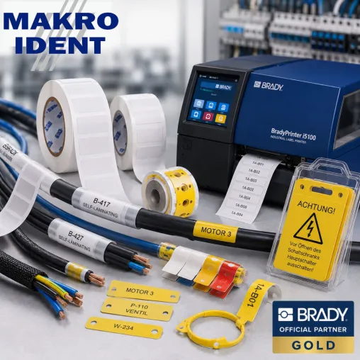 Bild: Kabelkennzeichnung mit Thermotransfer-Etiketten für Industrie und Elektrotechnik 