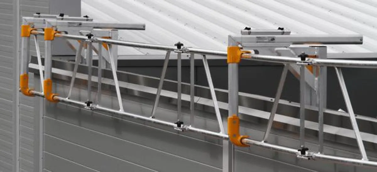 Attika-Brücke für AluFix® EVO Absturzsicherung von Alupro Oy