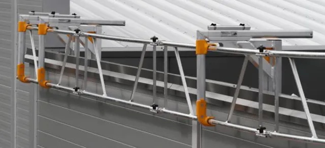 Neu: Attika-Brücke für AluFix® EVO Absturzsicherungssystem von Alupro Bild: Neu: Attika-Brücke für AluFix® EVO Absturzsicherungssystem von Alupro