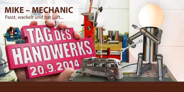 Bild: Glänzende Lampenunikate für Handwerker