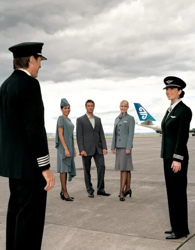 Neue Uniformen für Air New Zealand Kabinencrew und Piloten: Premiere in der Luft Bild: Neue Uniformen für Air New Zealand Kabinencrew und Piloten: Premiere in der Luft