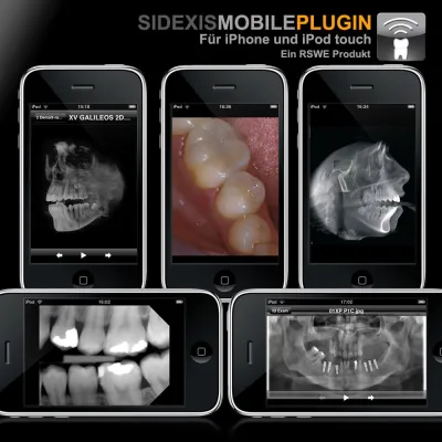 Bild: RSWE stellt erste iPhone und iPod touch Integration für SIRONA SIDEXIS XG vor