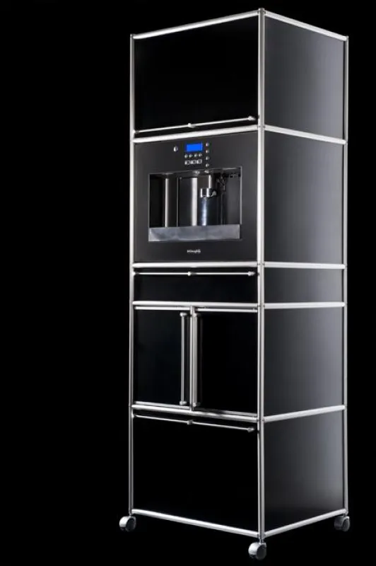 (FOTO: Kasseler Möbelmanufaktur AMS) Möbelmanufaktur AMS entwickelt maßgeschneiderte 'KaffeeBars' mit italienischem Kaffeespezialisten De'Longhi
