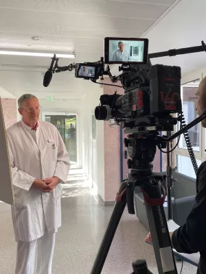 Bild: SWR-Fernsehen berichtet aus Rehaklinik Heidelberg-Königstuhl