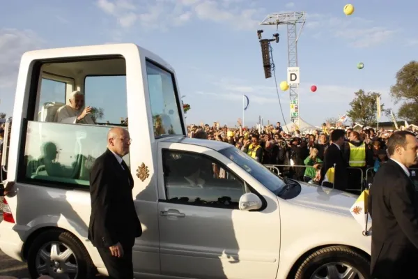 Bild: Papstbesuch als 360° Grad Video dokumentiert