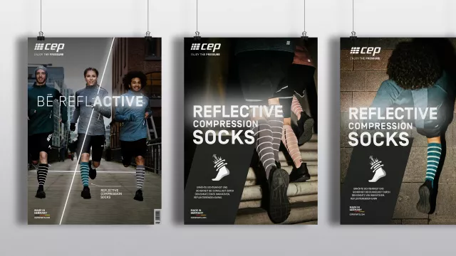 Bild: BE REFLACTIVE – Neue Kampagne für cep Sports. Volle Sichtbarkeit auch in der Dunkelheit.