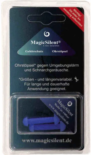 Ohrstöpsel - Schlafen ohne Schnarchen- MagicSilent Nr. 1 im angenehmen Tragen Bild: Ohrstöpsel - Schlafen ohne Schnarchen- MagicSilent Nr. 1 im angenehmen Tragen