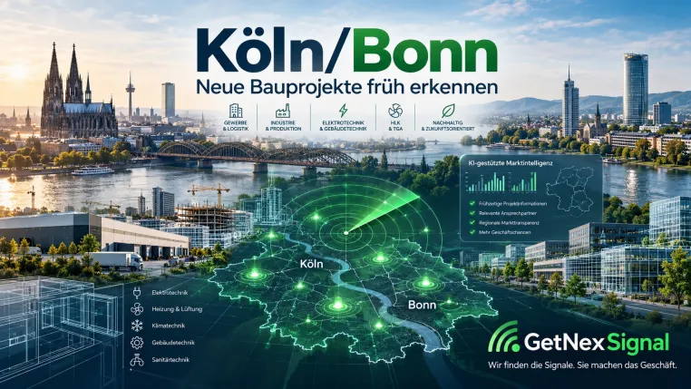 Köln und Bonn: Neue Bauprojekte zeigen, warum frühe Geschäftssignale für Handwerk und Mittelstand wichtig sind Bild: Köln und Bonn: Neue Bauprojekte zeigen, warum frühe Geschäftssignale für Handwerk und Mittelstand wichtig sind
