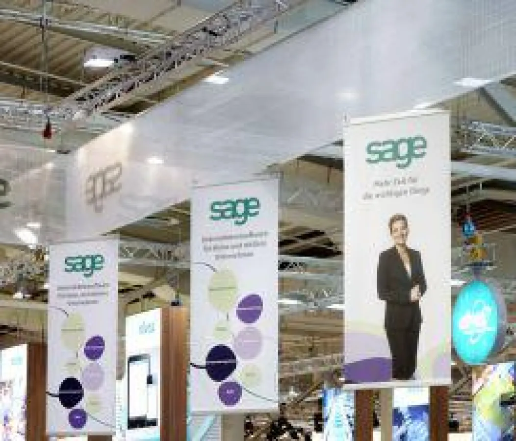 CeBIT Messestand der Sage Software GmbH