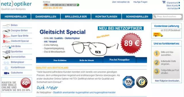 Bild: Netzoptiker jetzt mit TÜV – Siegel - Unikat unter Online Optikern