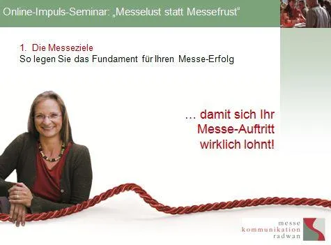 Die fünf Stellschrauben für den Messe-Erfolg: „Messelust statt Messefrust“ Bild: Die fünf Stellschrauben für den Messe-Erfolg: „Messelust statt Messefrust“