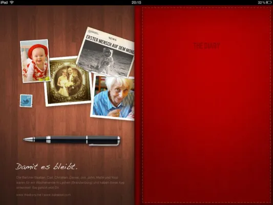 The Diary - Dein Tagebuch als iPad App Bild: The Diary - Dein Tagebuch als iPad App