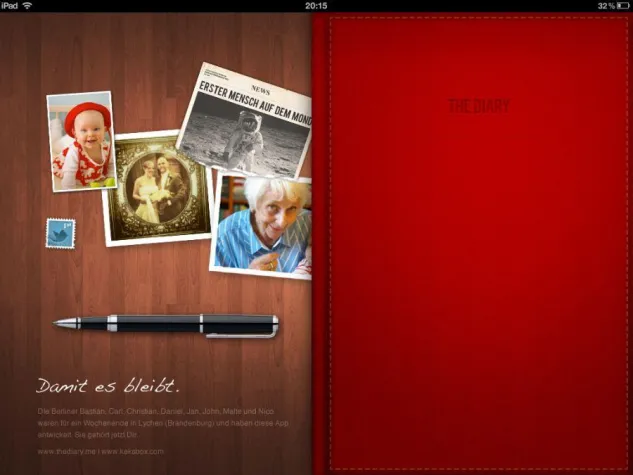 Bild: The Diary - Dein Tagebuch als iPad App
