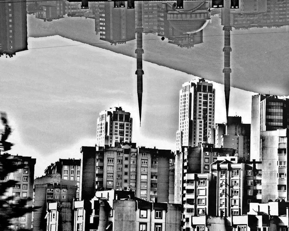 Istanbul 5 von Gabriele Rothweiler (75 x 100 cm, s/w auf Metallic Leinwand)