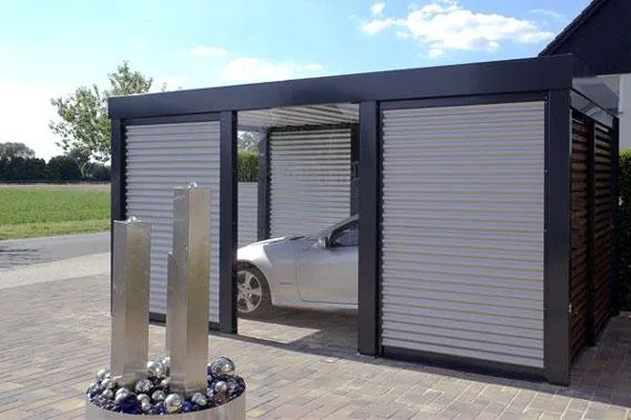 Designo-Carports als elegante Alternative zur Fertiggarage Bild: Designo-Carports als elegante Alternative zur Fertiggarage