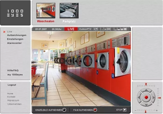 Bild: Kostengünstige Videoüberwachung für Waschsalons - 1000eyes Videoüberwachung jetzt auch für Waschsalons