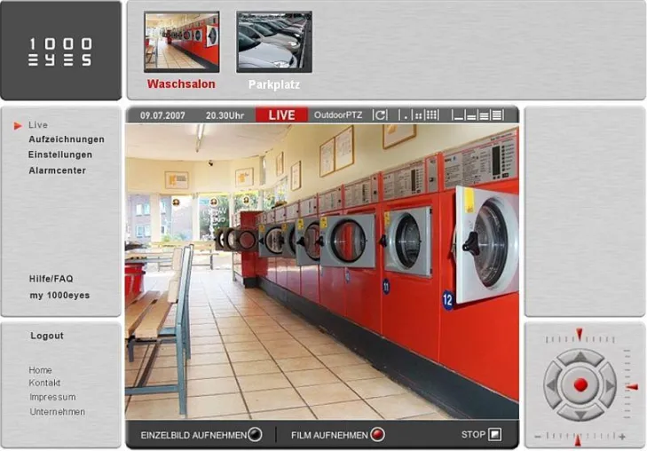 Kostengünstige Videoüberwachung für Waschsalons - 1000eyes Videoüberwachung jetzt auch für Waschsalons Bild: Kostengünstige Videoüberwachung für Waschsalons - 1000eyes Videoüberwachung jetzt auch für Waschsalons