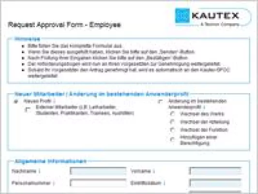 Bild: Digitales Formularmanagement bei der Kautex Textron GmbH