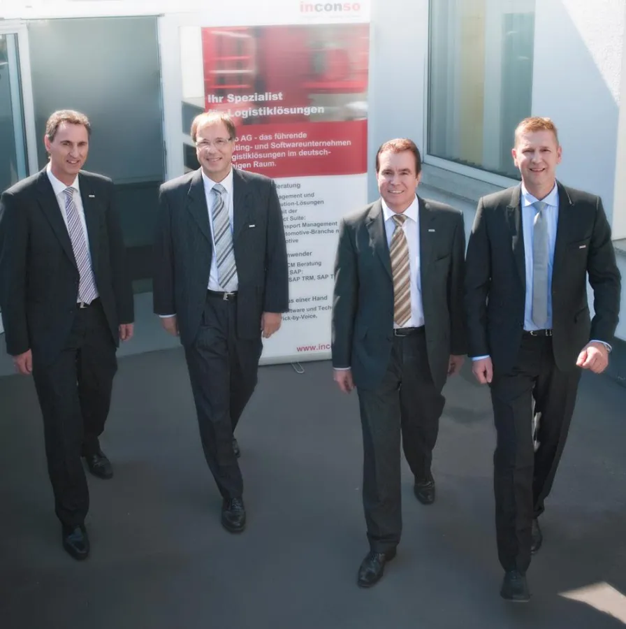 inconso Vorstand (v.l.): Wilfried Pfuhl, Dr. Gerd Wintermeyer, Bertram Salzinger & Thomas Gries