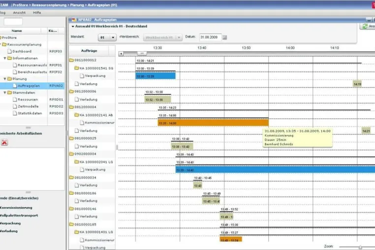Bild: LogiMAT 2010: TEAM präsentiert intelligente Ressourcenplanung mit ProStore®