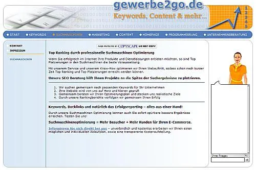 Bild: Vertriebsorientierte Unternehmensberatung, Marketing und Service Agentur für Gewerbetreibende