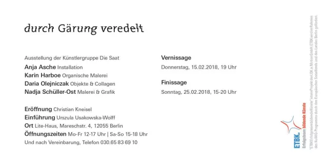 Bild: Künstlergruppe 'Die Saat' stellt in Neukölln aus