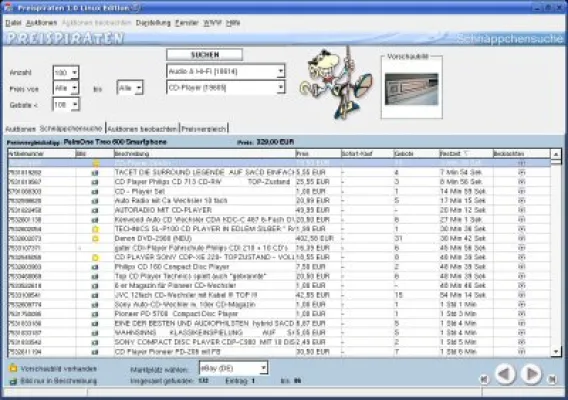 Bild: Preispiraten: Version 1.0 jetzt auch für Linux erhältlich