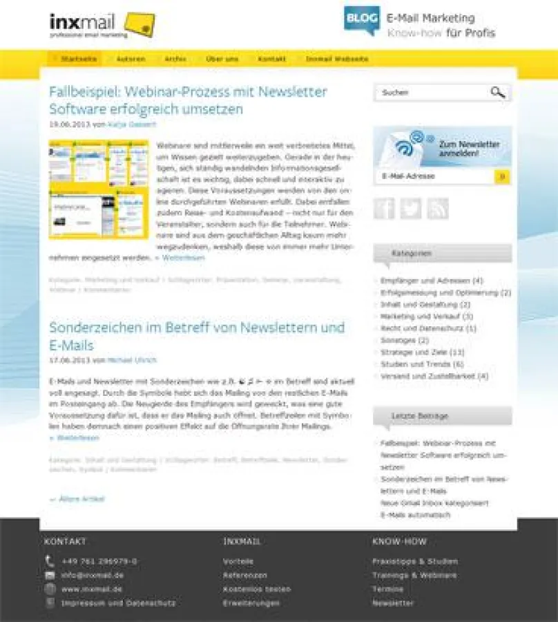 Der neue Inxmail Blog