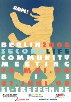 Bild: Second Life Community Meeting 2008 in Berlin