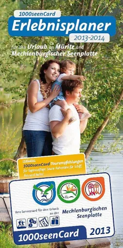 Bild: 1000SeenCard 2013 - 10.Ausgabe des Erlebnisplaners für den Urlaub an Müritz & Mecklenburgische Seenplatte